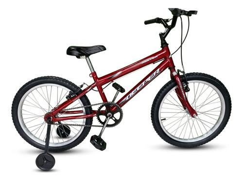 Bicicleta Infantil Deeper Mtb-20 Aro 20 Com Rodinha Vermelho S