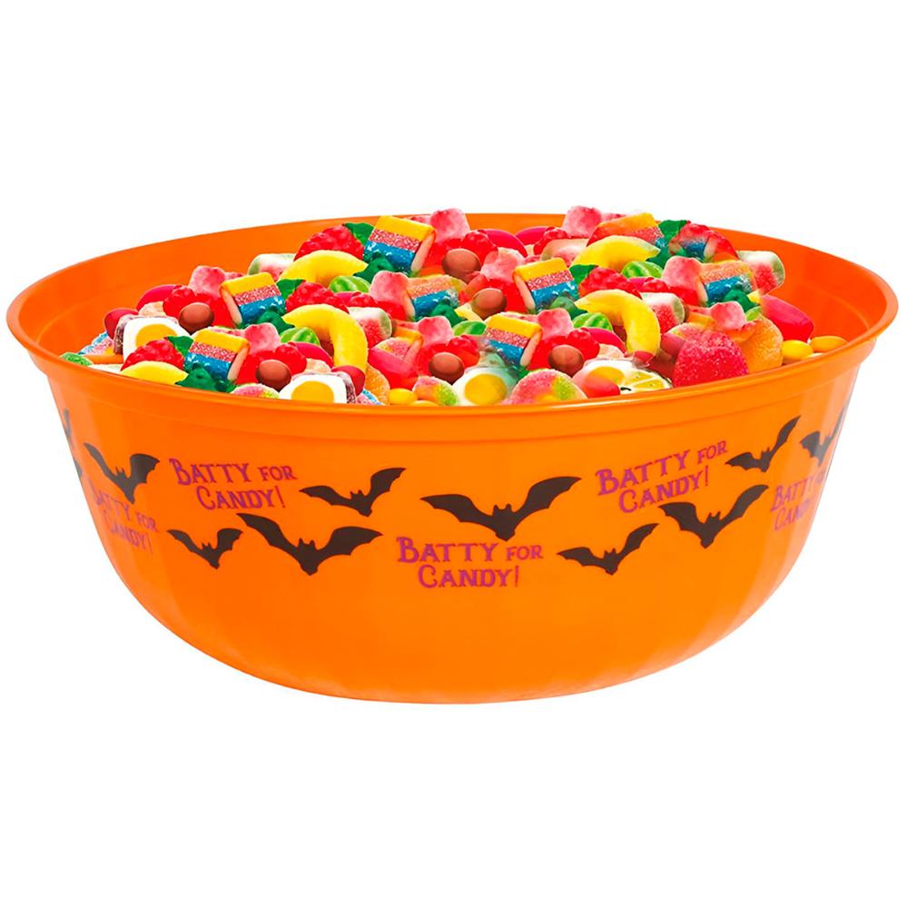 Baleiro Halloween Grande Porta Doces com Morcegos 5 Litros