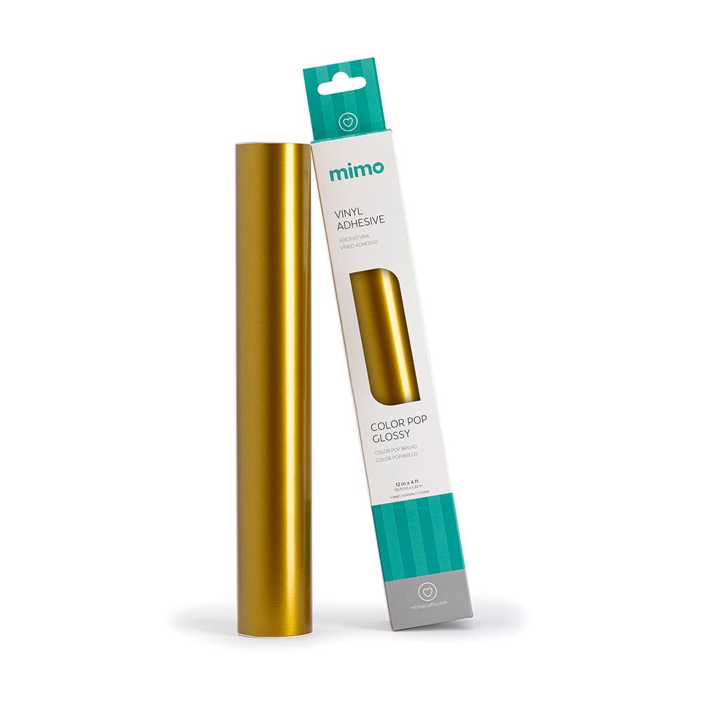 Adesivo Vinil Color Pop Brilho - Dourado - Mimo - 30,5 cm x 1,22 m - 1 Und