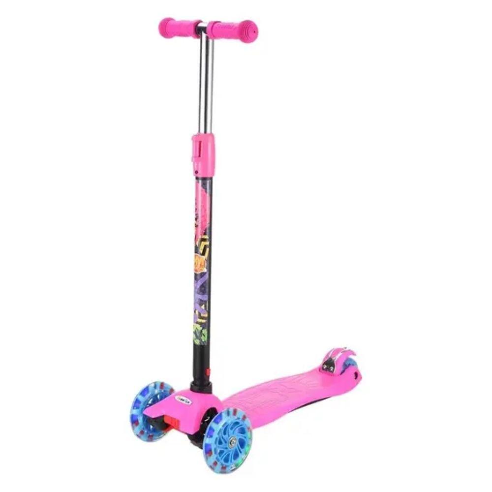 Patinete Radical New Plus Infantil Rosa C- Altura Ajustável