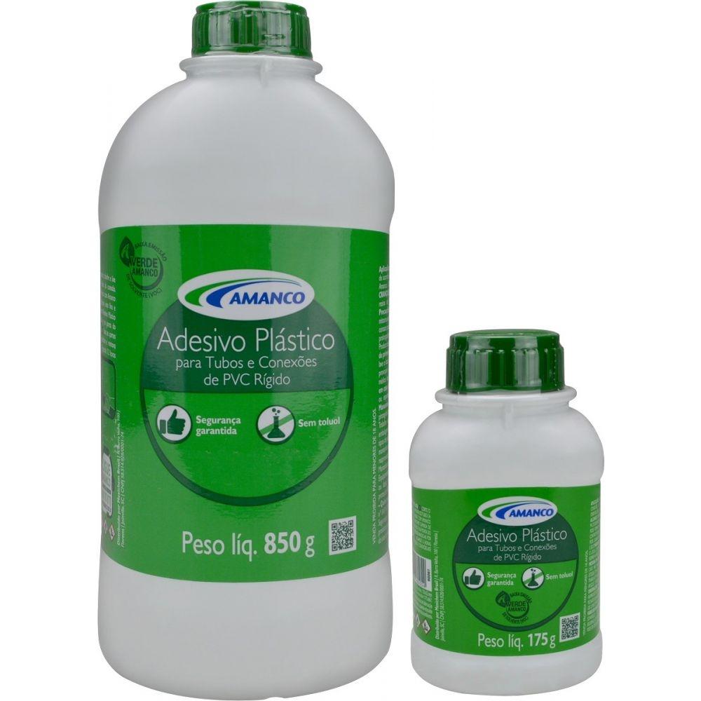 Adesivo Plástico Para Tubos E Conexões De Pvc 175g Com Pincel Amanco