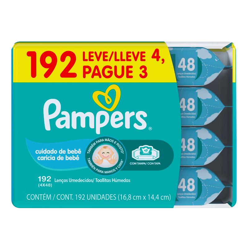 Lenços Umedecidos Pampers Cuidado de Bebê 192un