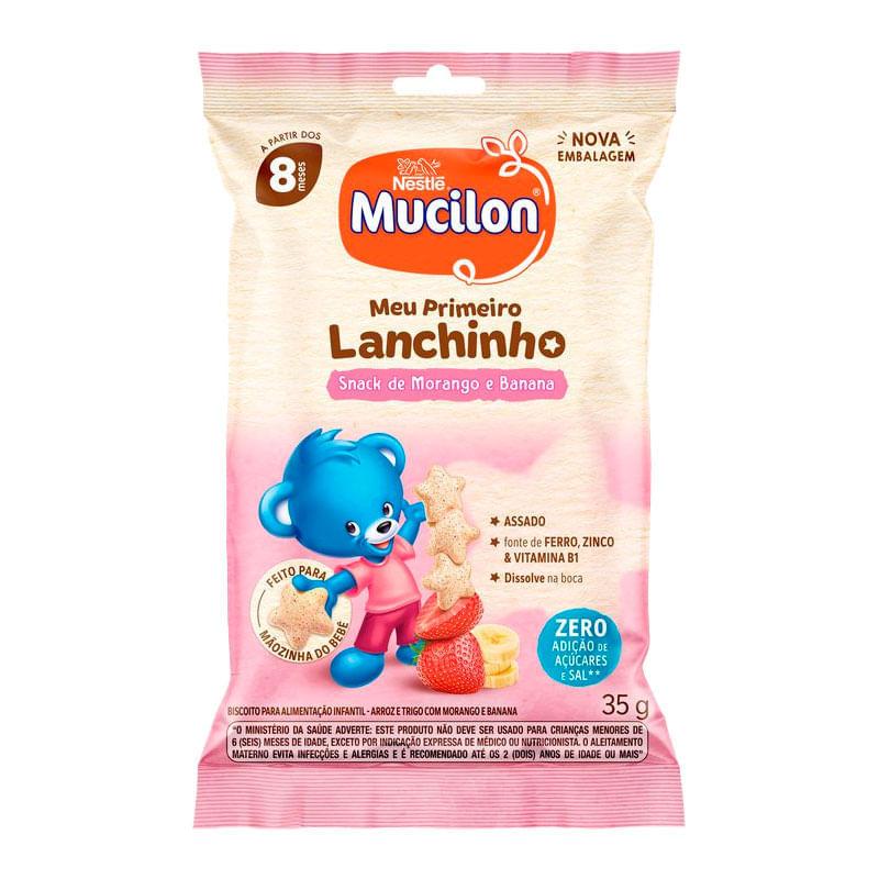 Snack Mucilon Meu Primeiro Lanchinho Morango e Banana 35g