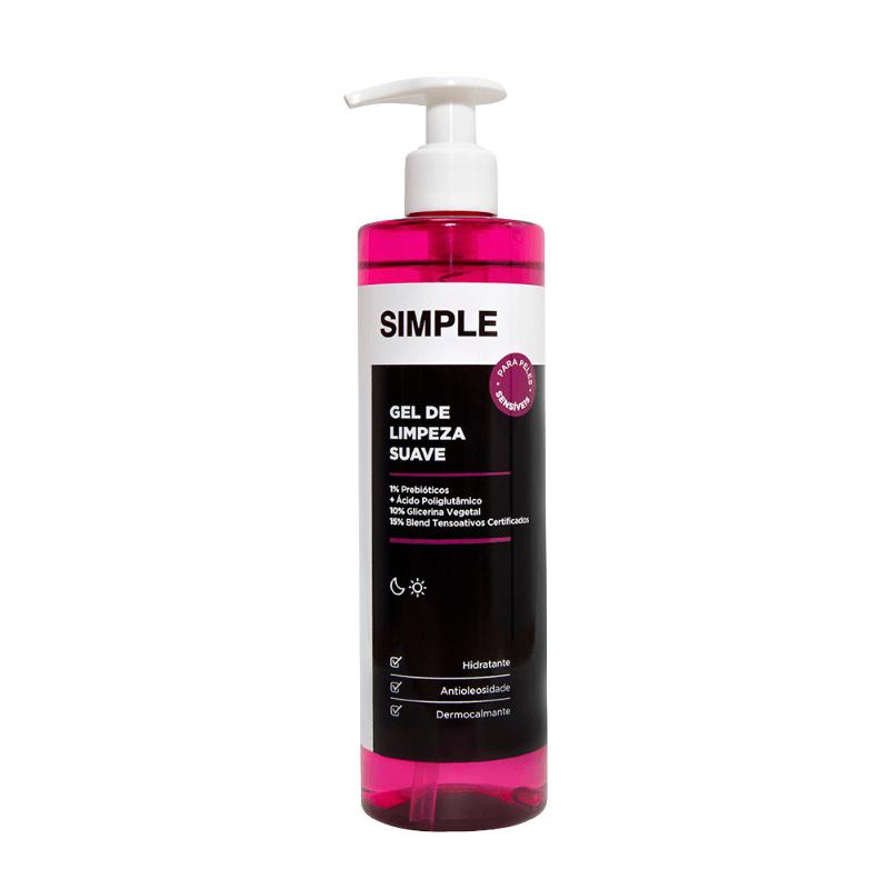 Gel de Limpeza Suave Facial Simple Organic Peles Sensíveis 350g