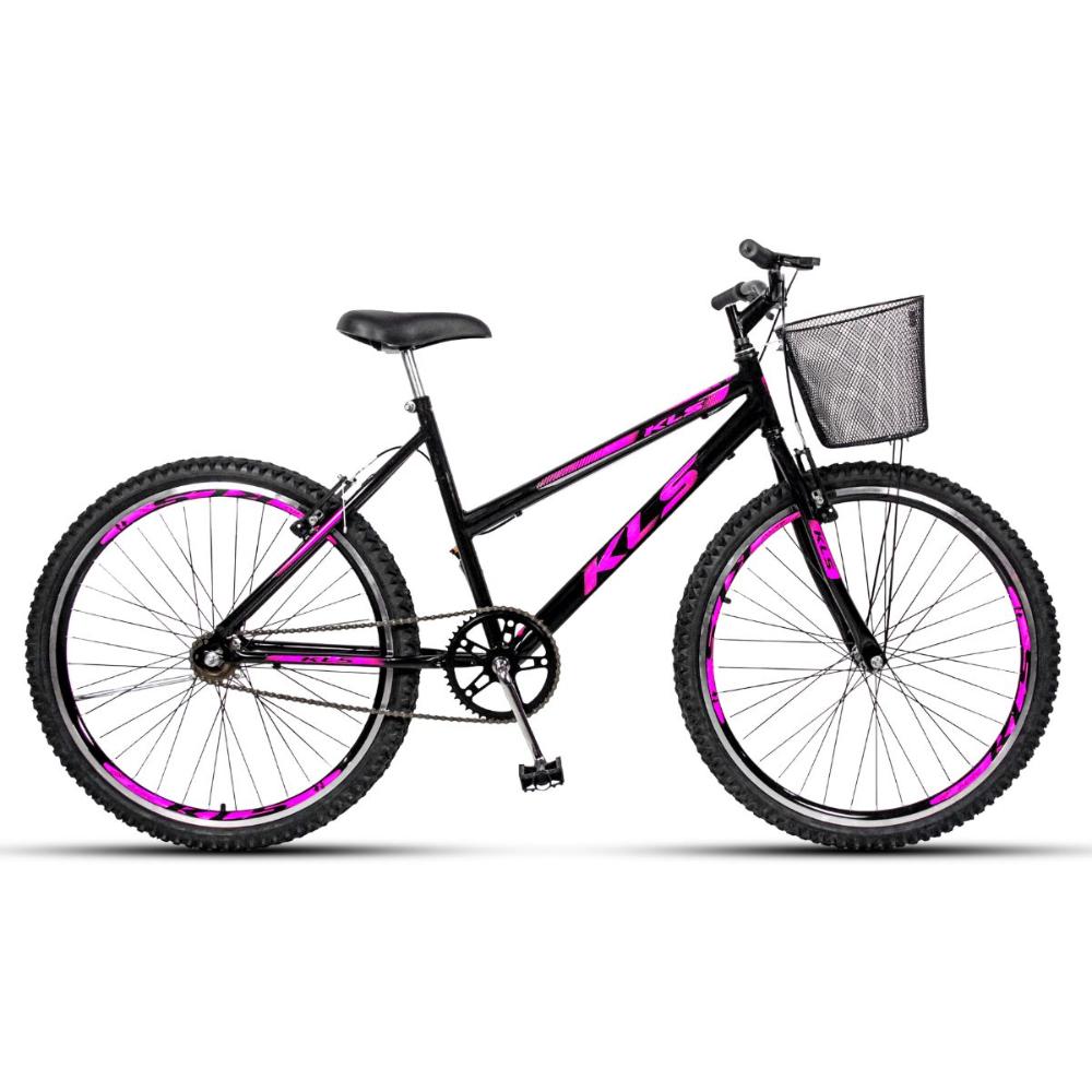 Bicicleta 26 Kls V-Brake Sem Marcha Feminina Caixa Box