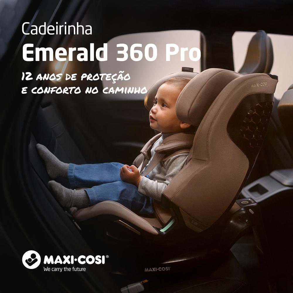 Cadeirinha De Bebê Emerald 360° Pro Maxi Cosi Truffle