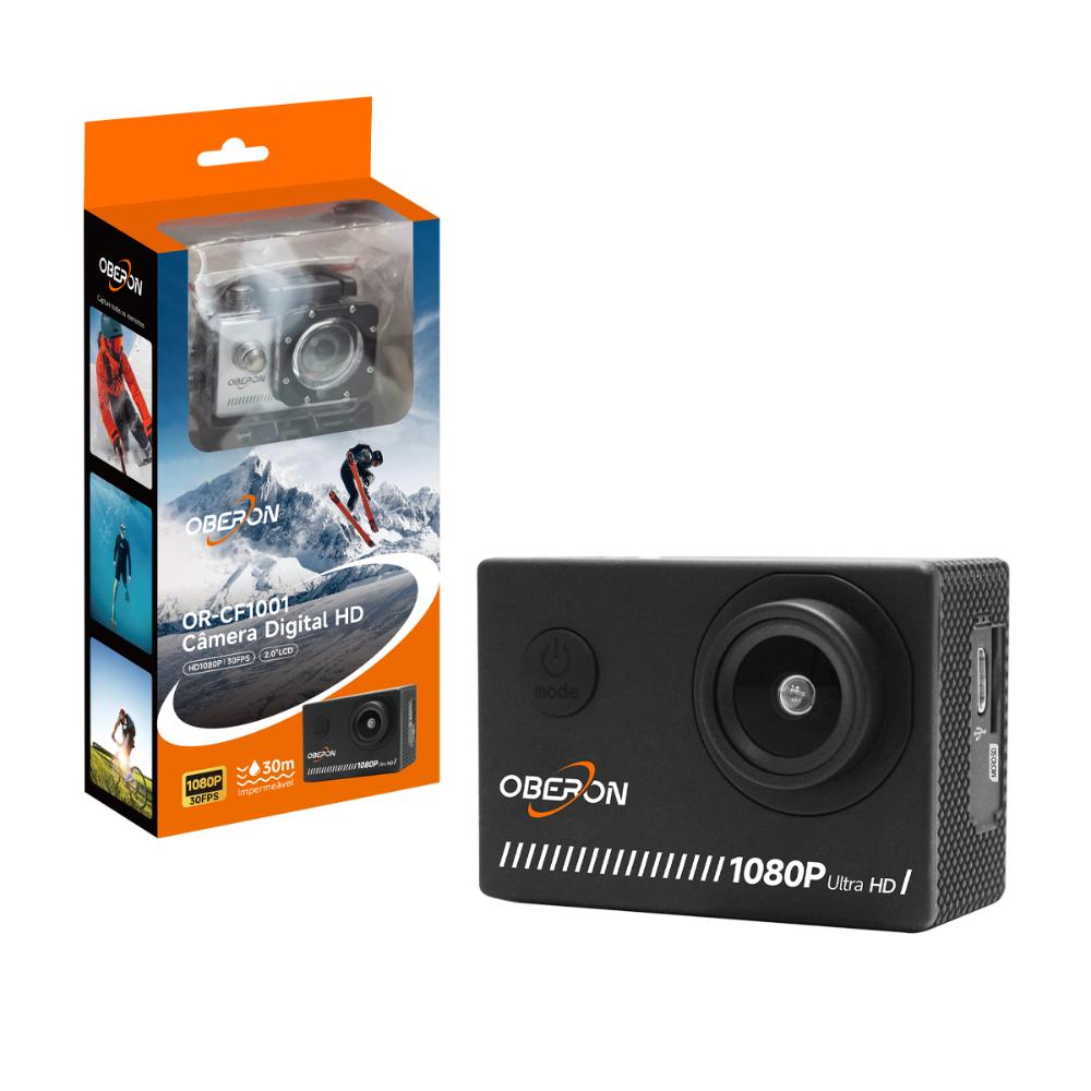Câmera Digital Filmadora 1080P 2’’ LCD Impermeável Compacta