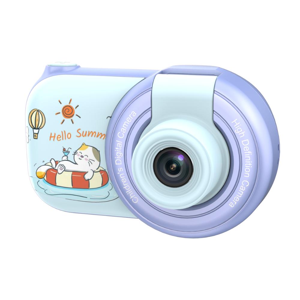 Câmera Digital Infantil 2,4’’ Lente Invertida 180° 8x Zoom
