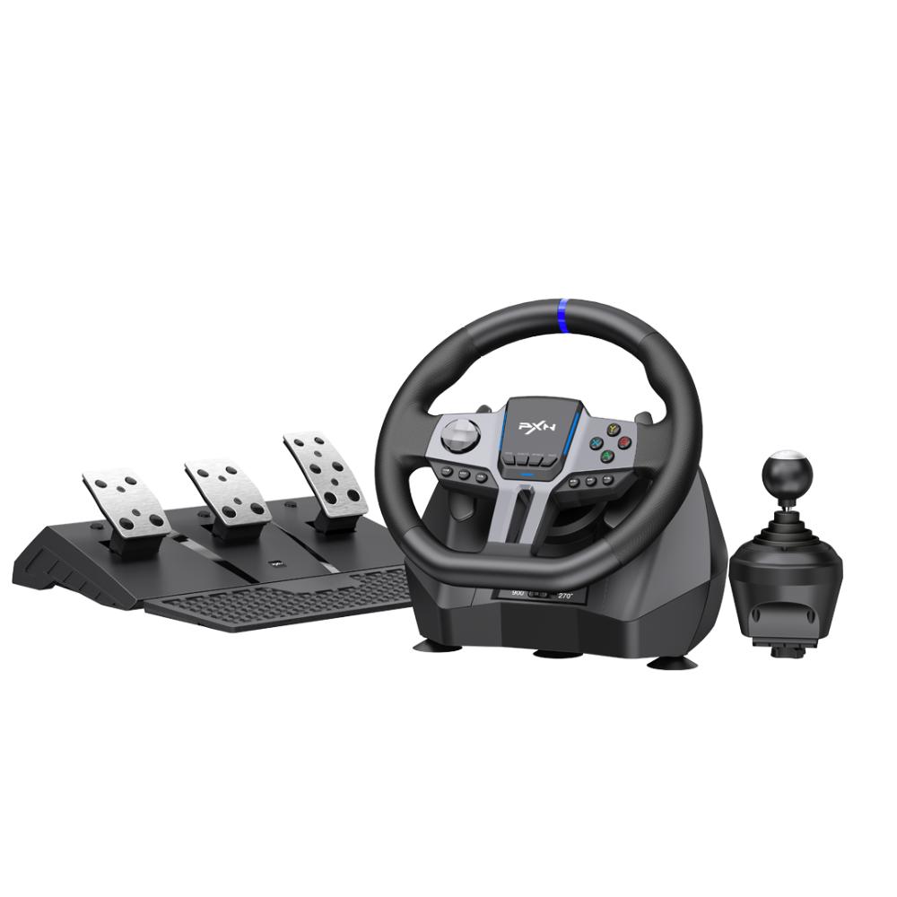 Joystick Volante Vibração Simulador Racing Câmbio Embreagem