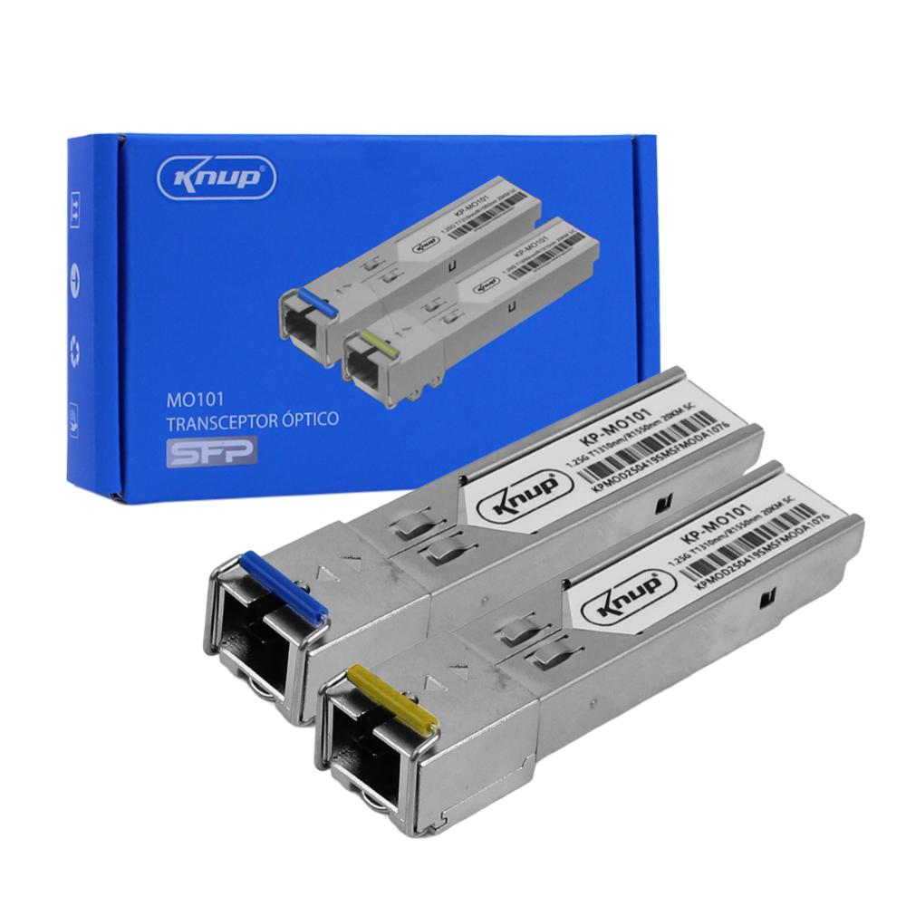 Módulo SFP Transceptor Óptico 1,25 Gbps 20Km 1310nm/1550nm