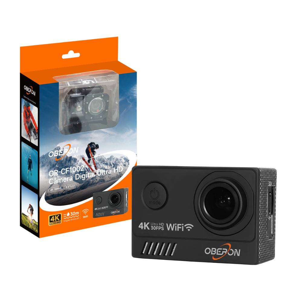 Câmera Digital 4K Filmadora UHD Tela 2’’ Impermeável Wifi