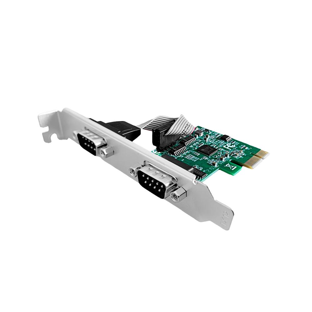 Placa PCI Express Serial 2 Portas DB9 50bps a 16Mbps 100MHz