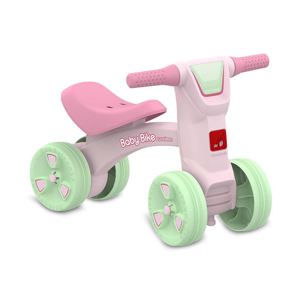 Baby Bike Equilibrio Motinha Rosa Bandeirante