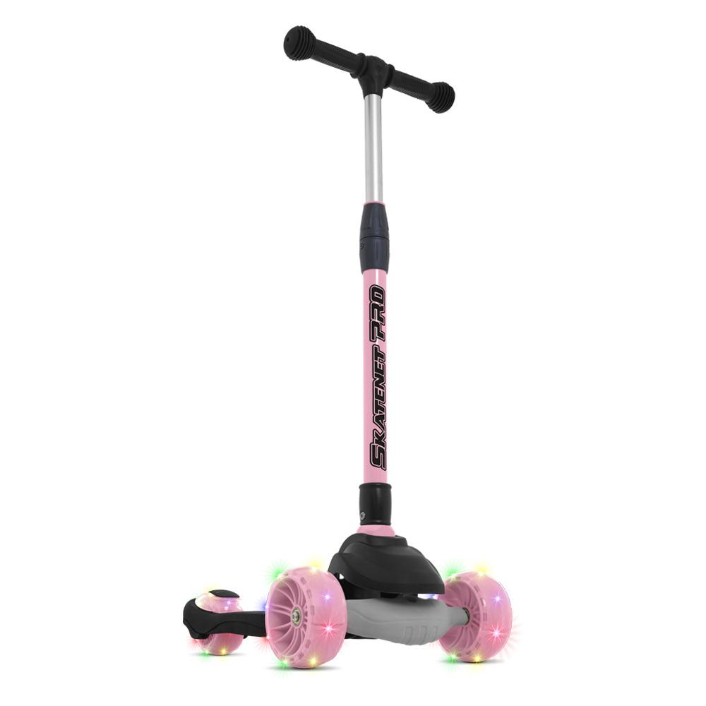 Skatenet Led Pro Dobrável Rosa