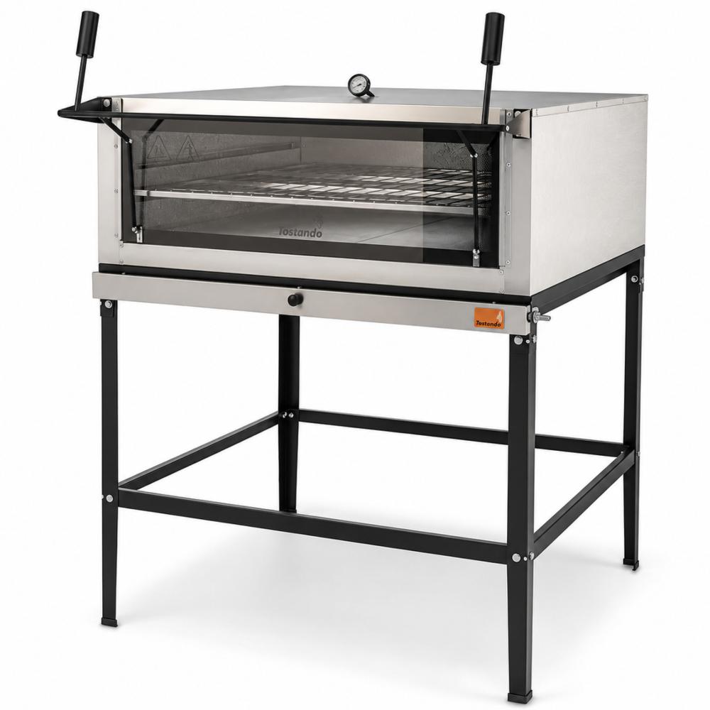 Forno de Lastro Inox a Gás com Pedra Refratária FL900 - Tostando