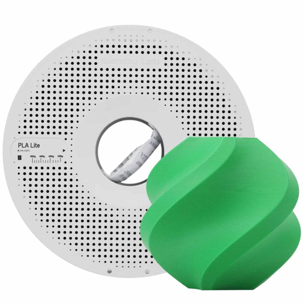 Filamento PLA Lite Bambu Lab para Impressora 3D Verde - A18-G1-1.75-1000-SPL