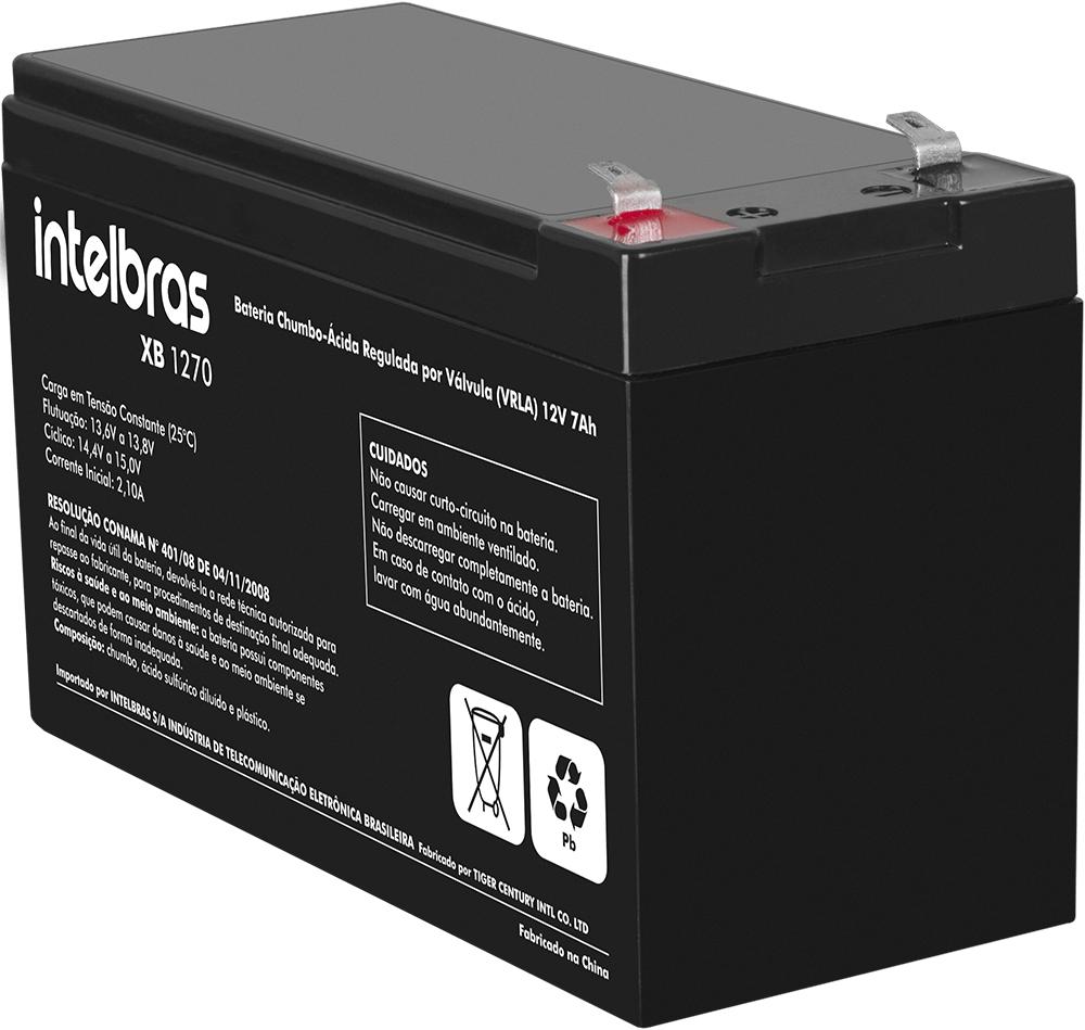 Bateria para Nobreak, Alarme e Cerca Elétrica de Chumbo-ácido Intelbras XB 1270 12v