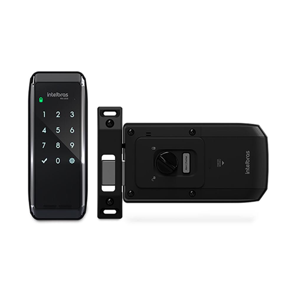Fechadura Digital Intelbras FD 1000 - Sobrepor - Teclado Touchscreen - Sistema Anti-Violamento