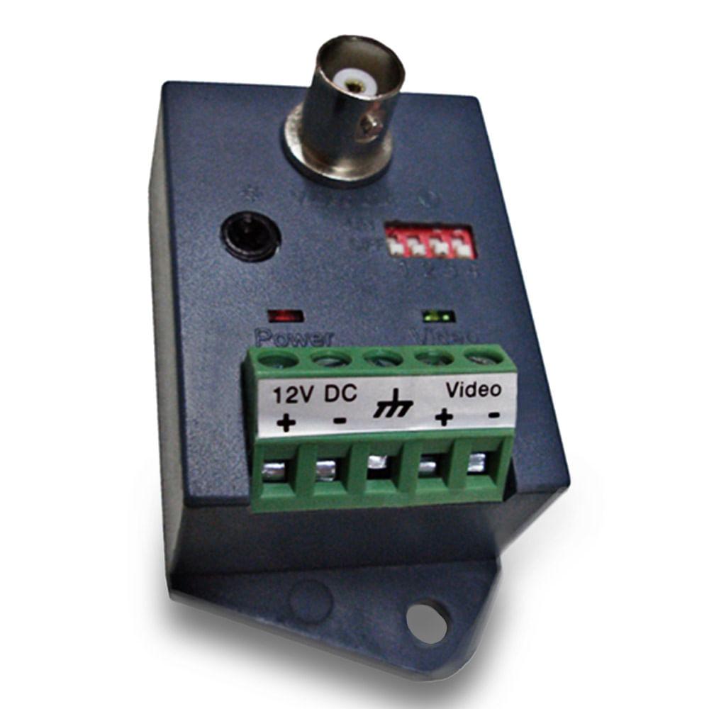 Vídeo Balun Ativo Receptor 12v DNI 5008