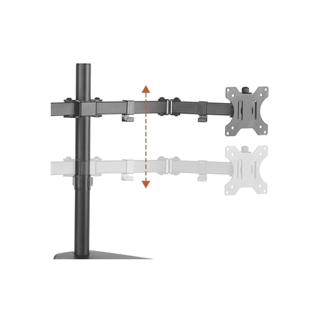 Suporte Articulado para 2 Monitores 17 a 32 Polegadas ELG Vesa T1224N