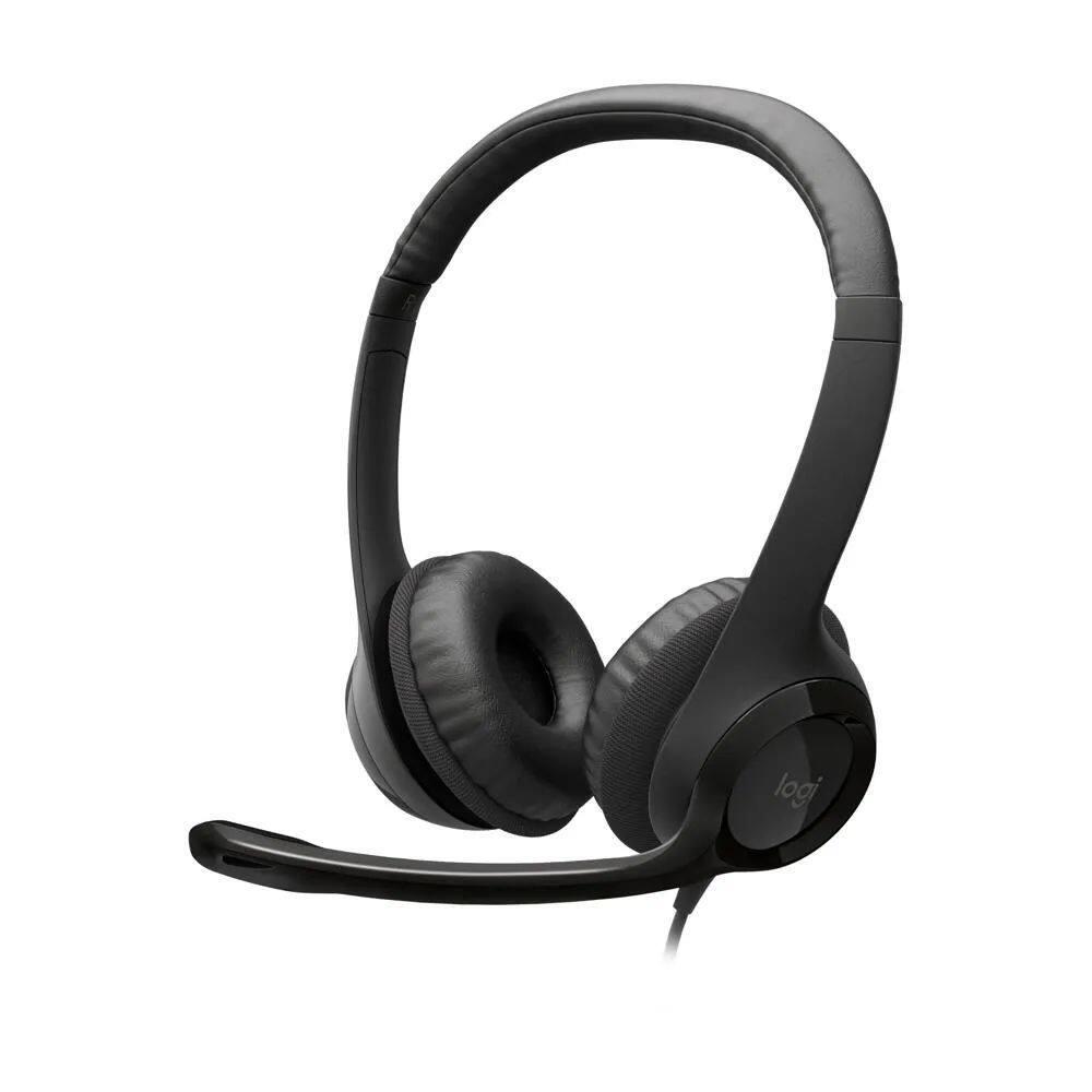 Headset com fio USB Logitech H390 - Preto