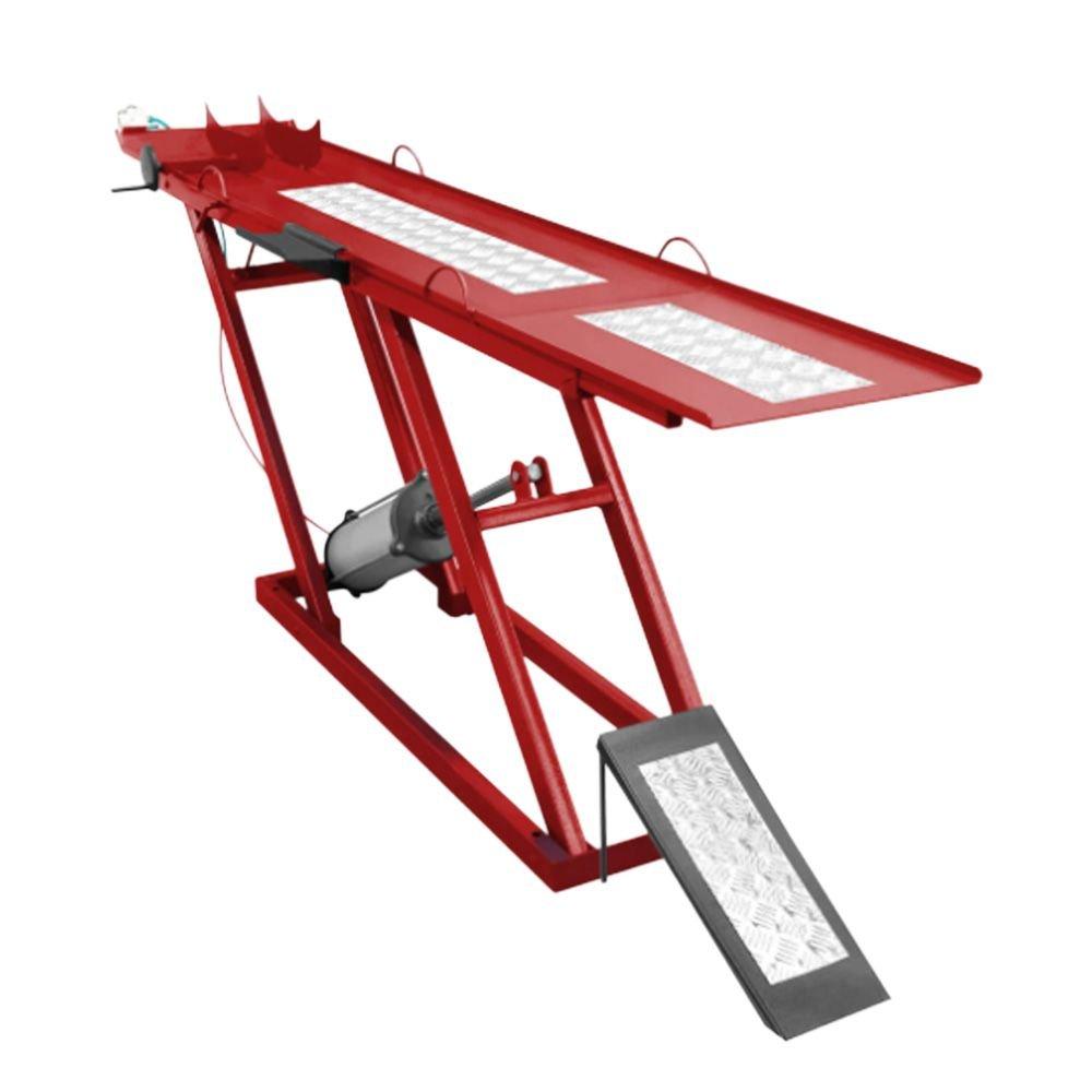 Rampa para Motos Pneumático 01 Pistão 250KG Vermelho FORTG-8809