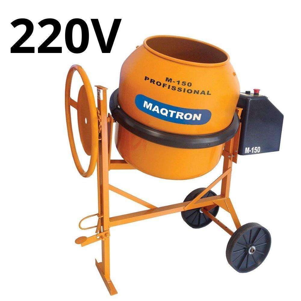 Betoneira 150 Litros Maqtron com Motor 1/2cv Monofásico e Rodas Injetadas