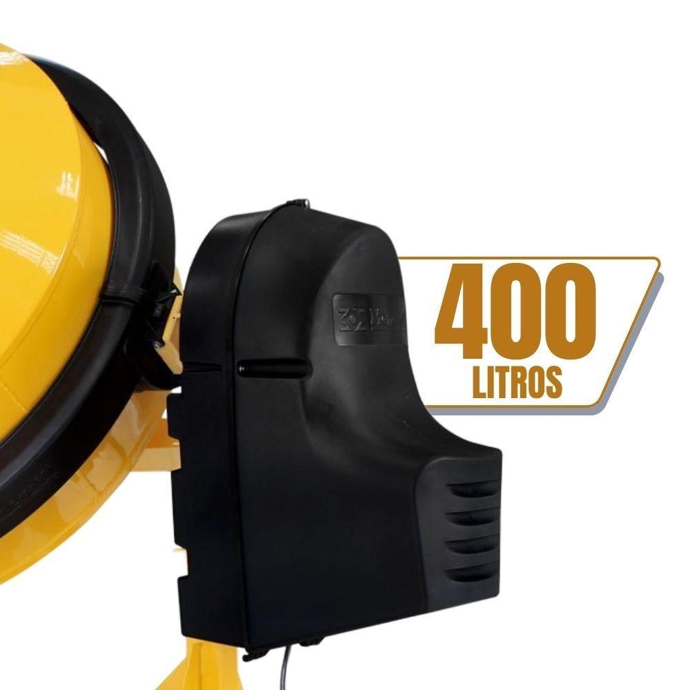 Betoneira Prime 400L 2CV 110V Monofásico com Kit de Segurança Weg MENEGOTTI-PRIME400