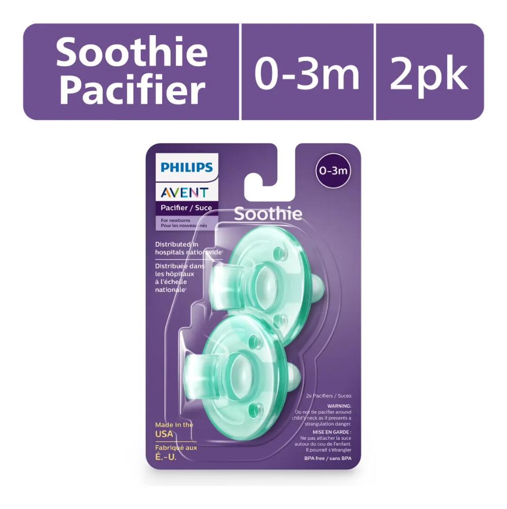 Chupetas Philips Avent Soothie 0-3 Meses Importada Eua Verde Verde 0-3 Meses