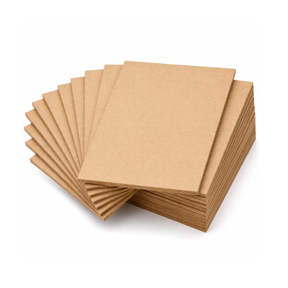 Kit 20 Placas Eucatex Cru 3mm 20x25cm