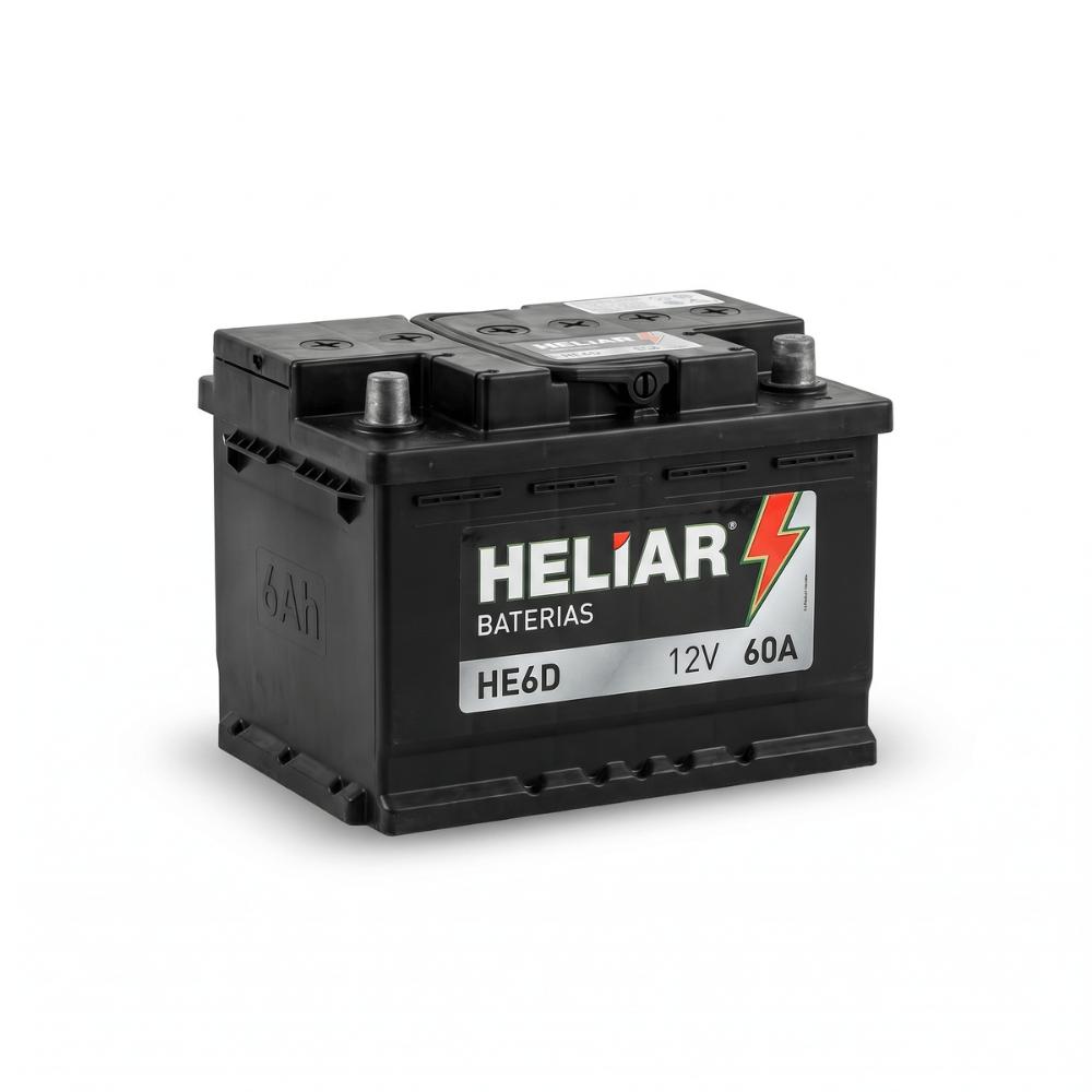Bateria Heliar Moto HE6D 6Ah 60 CCA Selada