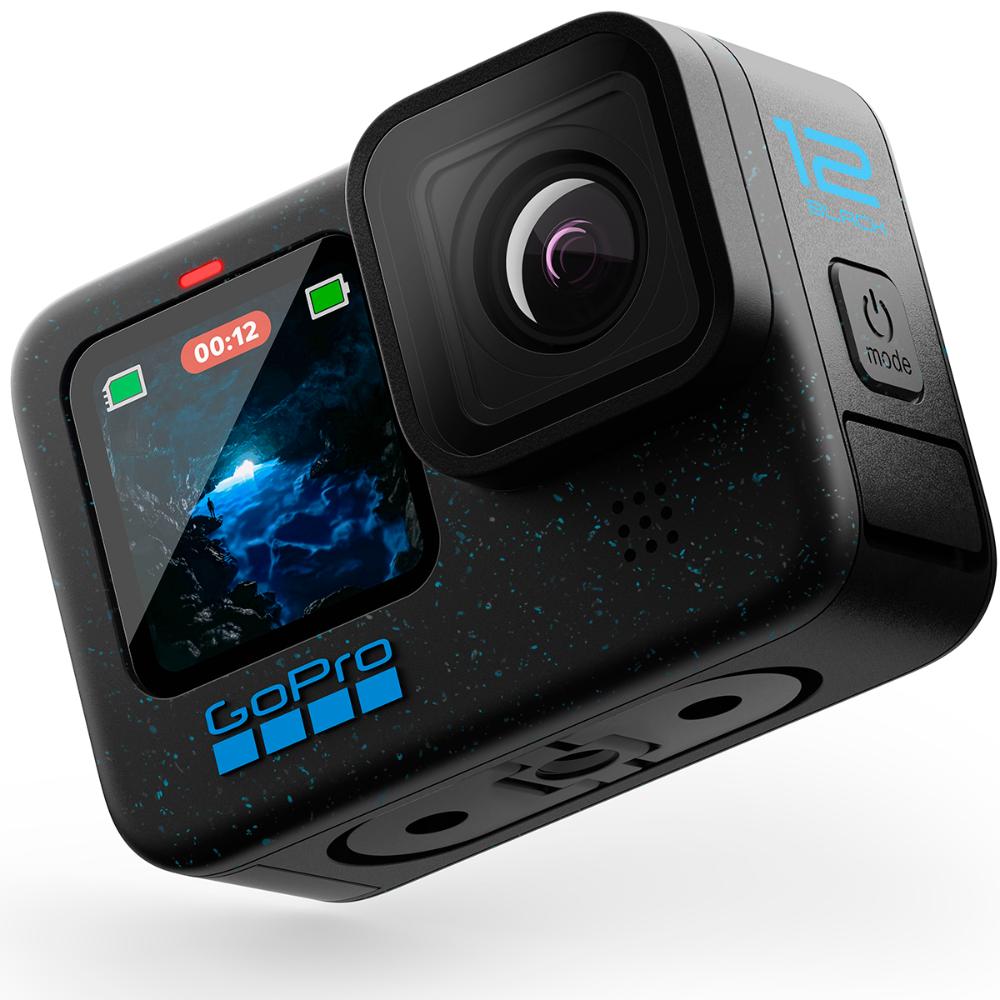 Câmera GoPro HERO 12 5,3K Resistente + à prova dágua, 27MP, HDR, USB, HDMI CHDHX-121-RW Preto