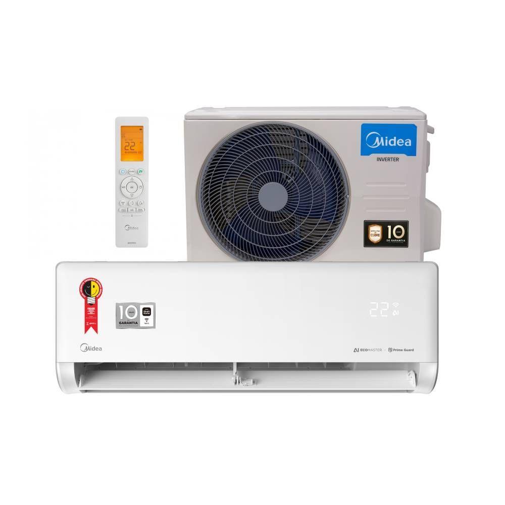 Ar-Condicionado Split Inverter 18000 BTUs Midea AI Ecomaster High Wall Só Frio 42EZVCA18M5/38EZVCA18M5 220V