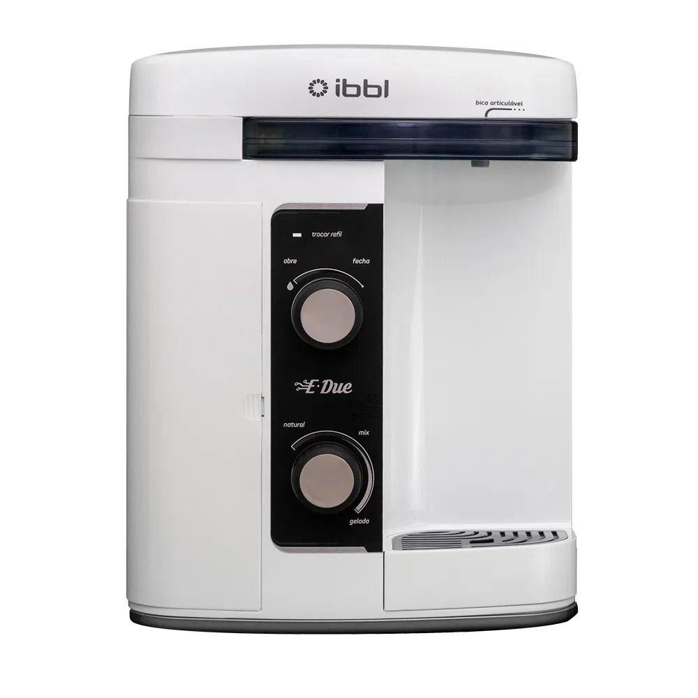 Purificador de Água de Bancada e Parede IBBL E-Due 79013001 Filtragem Água Gelada e Natural Branco