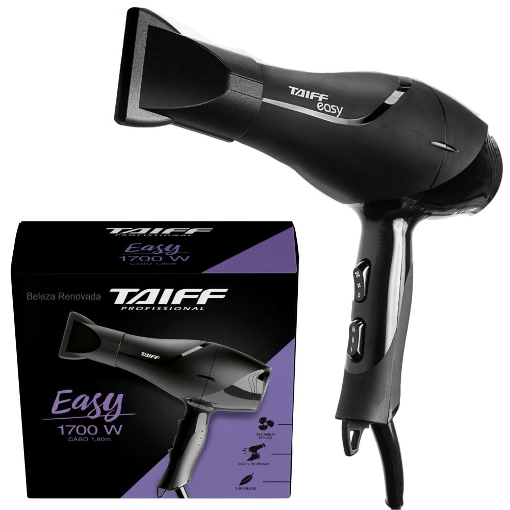 Secador De Cabelo Taiff Easy 1700W Preto