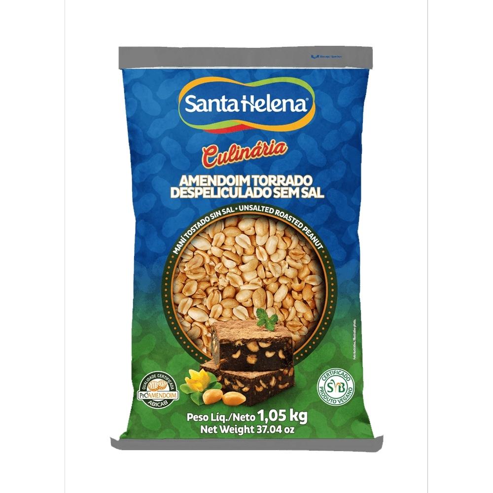 Amendoim Torrado Despeliculado sem Sal 1,01kg - Santa Helena