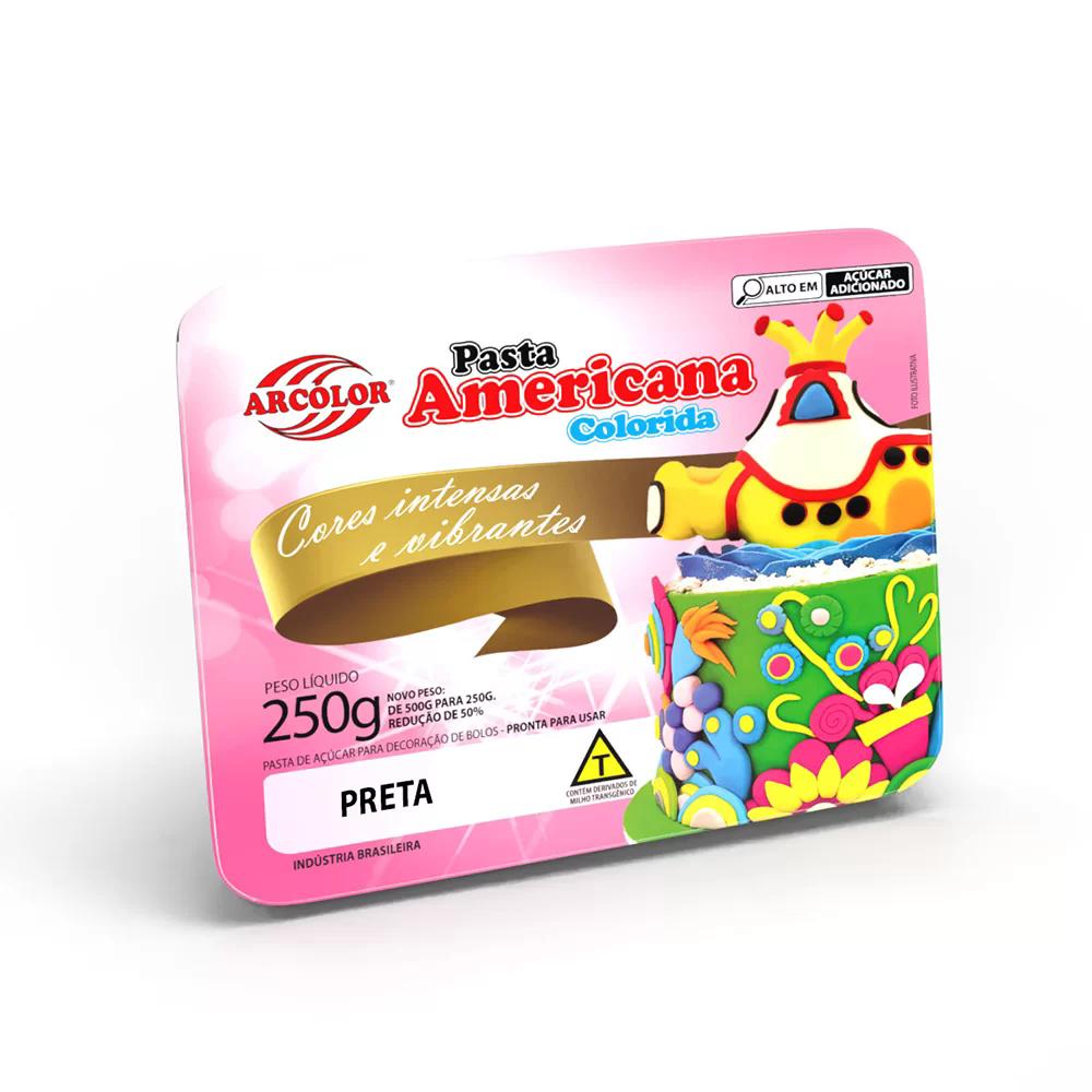 Pasta Americana Preta Arcolor 250g