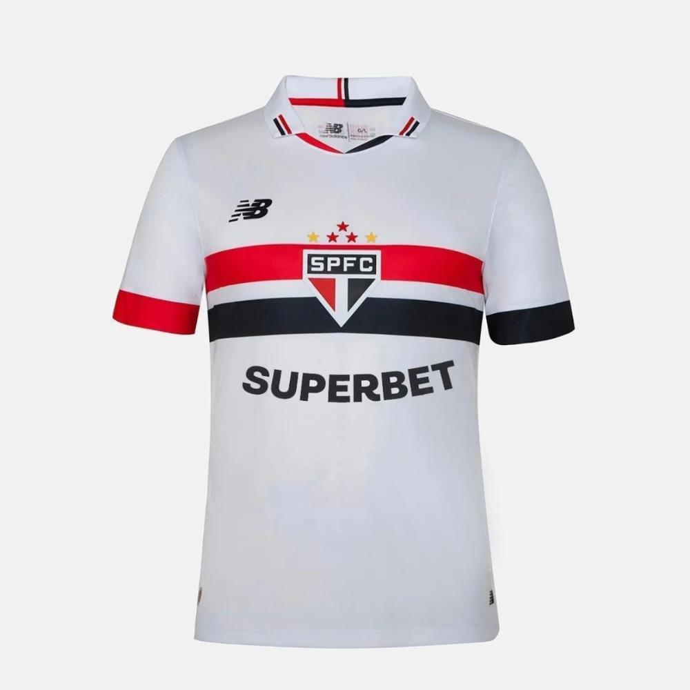 Camisa Home São Paulo New Balance 2024 Jogador Masculina