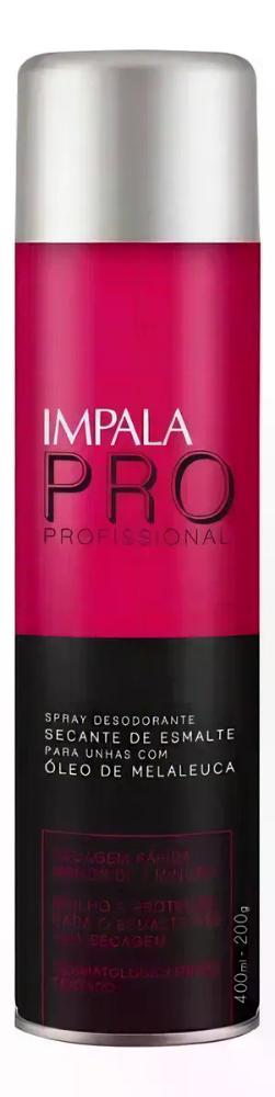 Spray Secante de Esmalte Impala Pro Com Óleo de Melaleuca 400ml