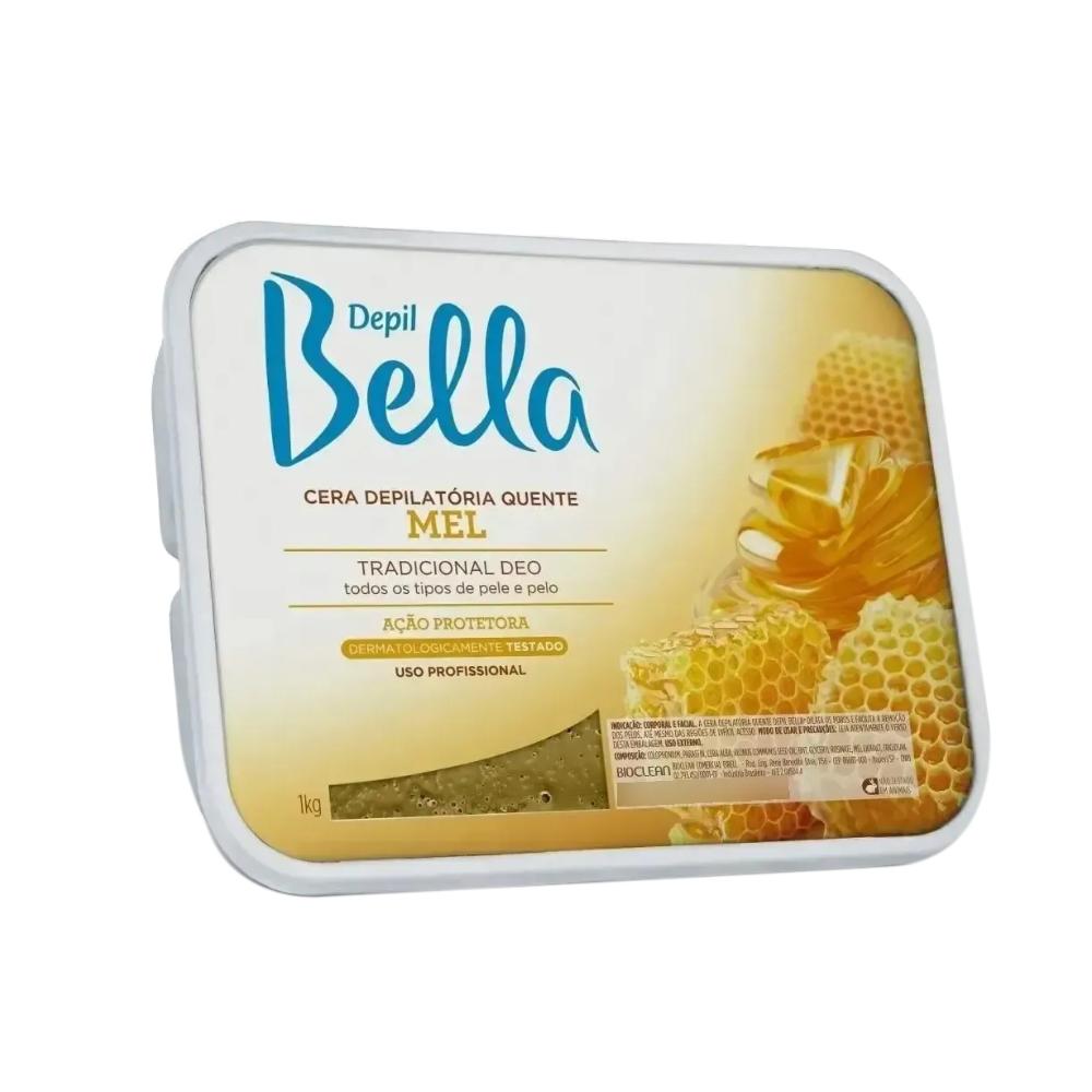 Cera Depilatória Quente Em Barra Depil Bella Profissional Tradicional Deo Mel 1Kg