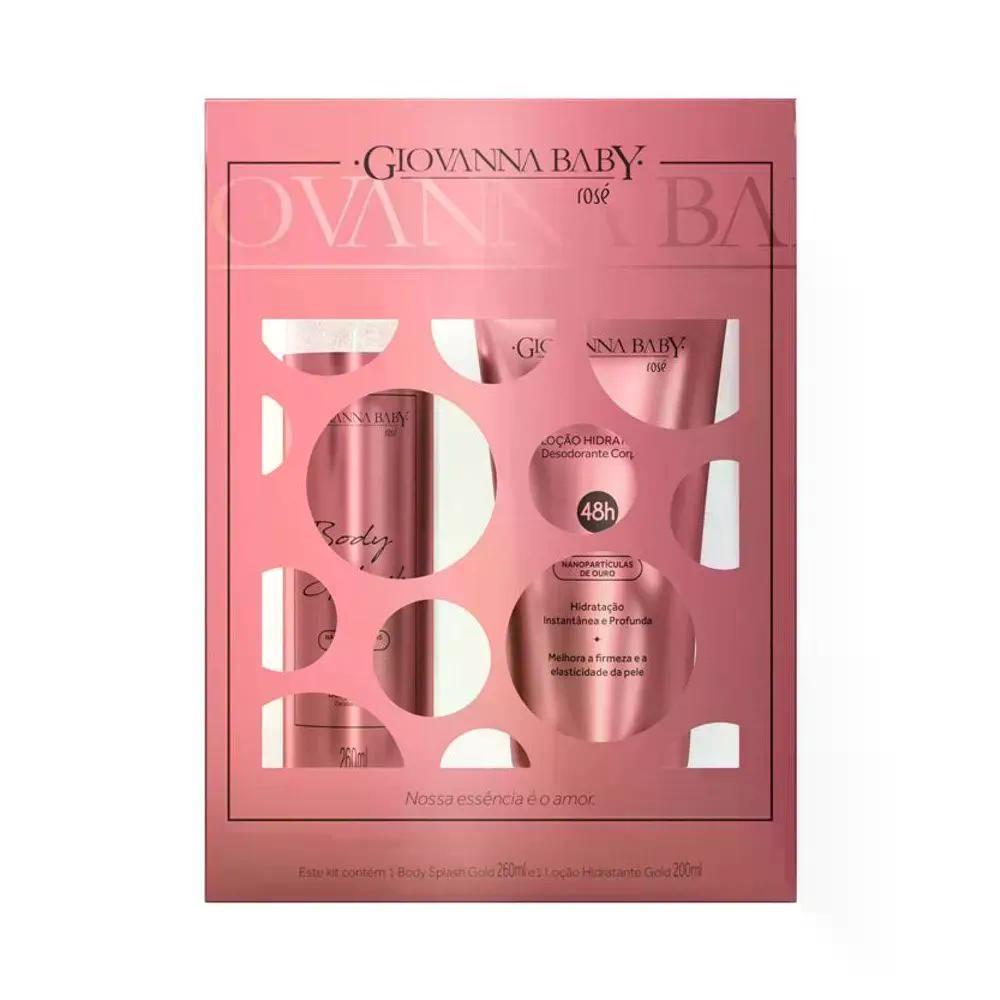 KIT ROSE BODY SPLAH E LOÇAO HIDRATANTE GIOVANNA BABY