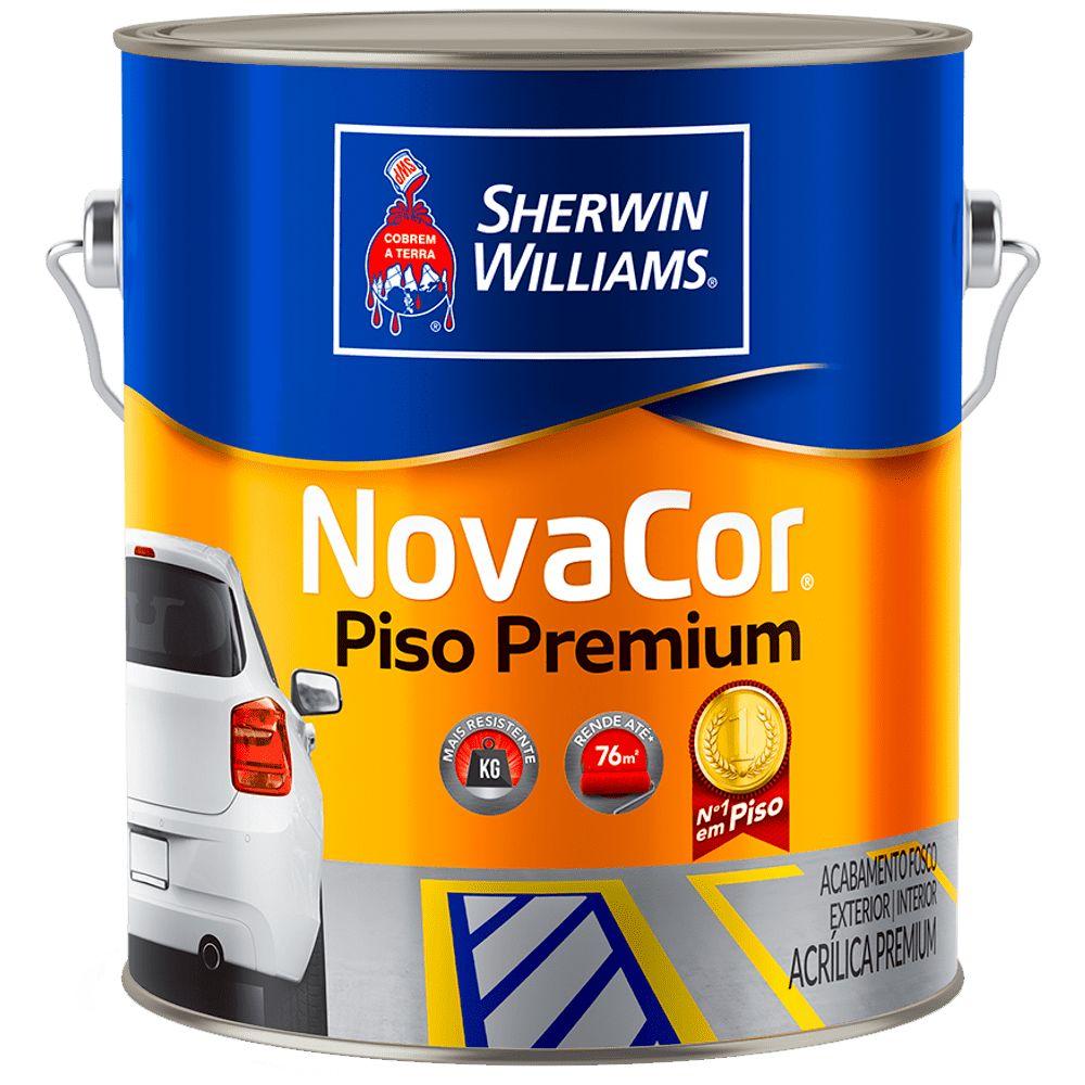 Tinta Acrílica Premium Sherwin-Williams Novacor Piso Cinza Chumbo 3,6L - 38084201