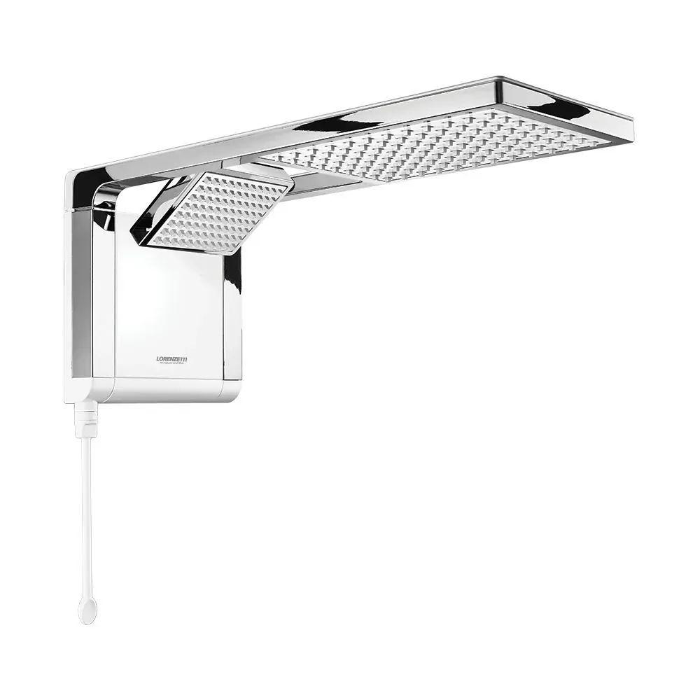 Chuveiro Lorenzetti Acqua Duo Ultra Branco/Cromo 220v 7800 watts