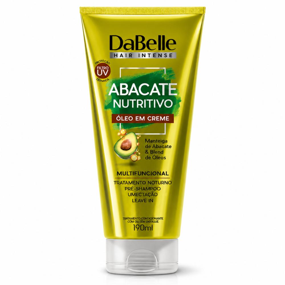 OLEO EM CREME CAPILAR DABELLE ABACATE NUTRITIVO 190ML