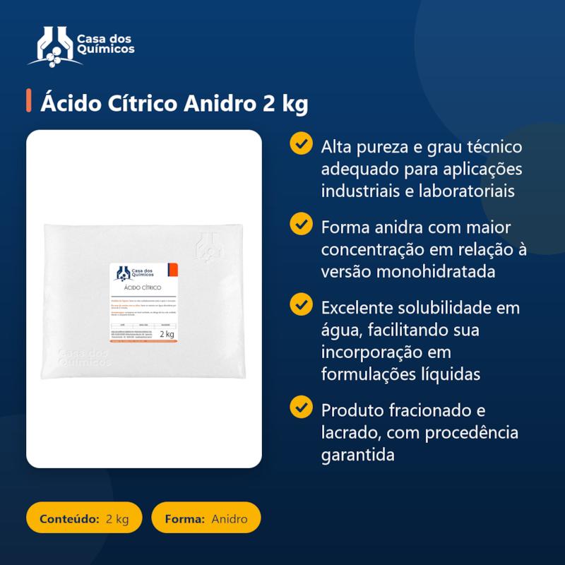 Ácido Cítrico Anidro 2 kg
