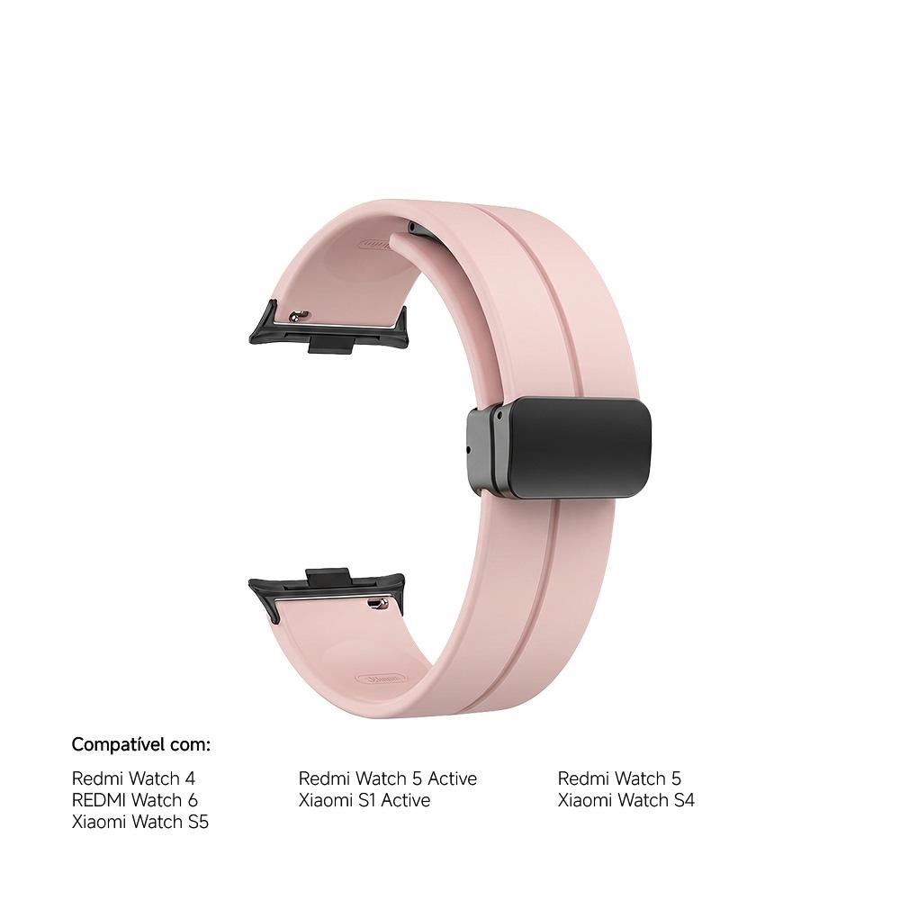 Pulseira Silicone 22mm Universal Magnética para Smartwatches