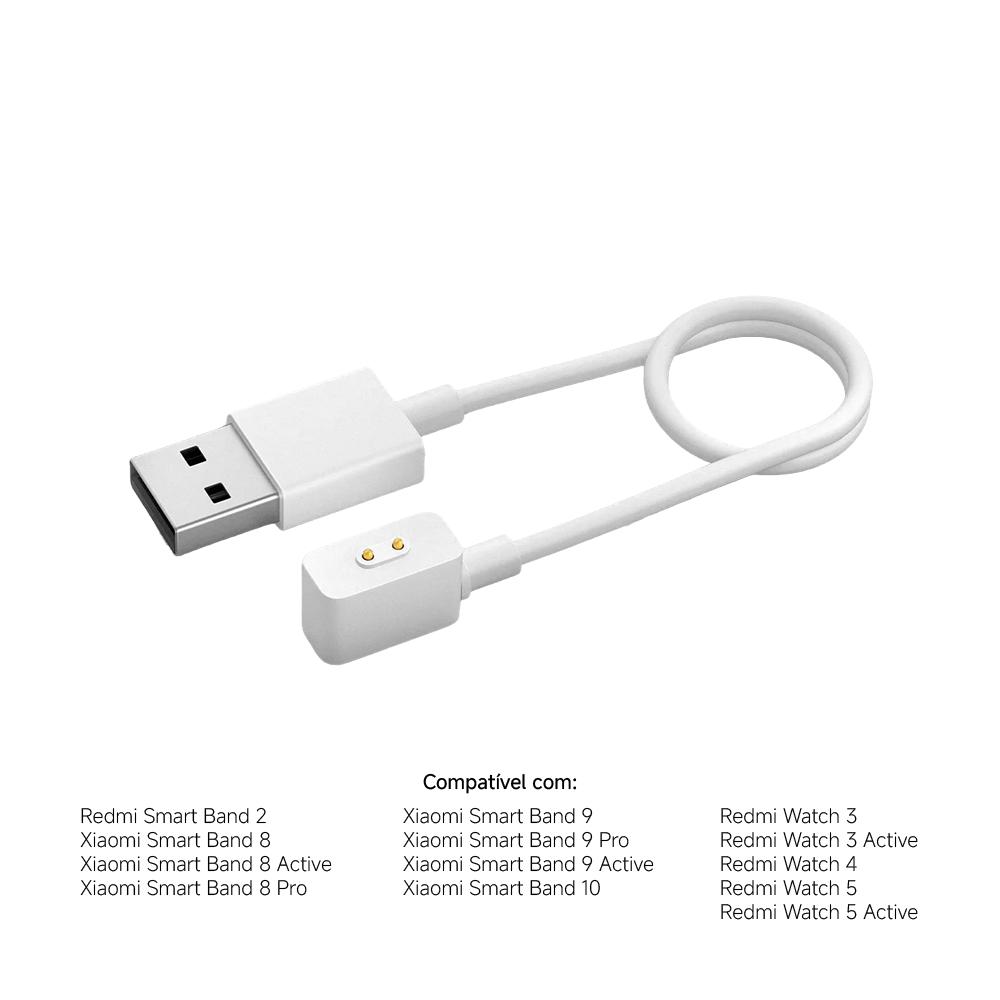 Cabo USB para Carregamento de Pulseiras e Relógios
