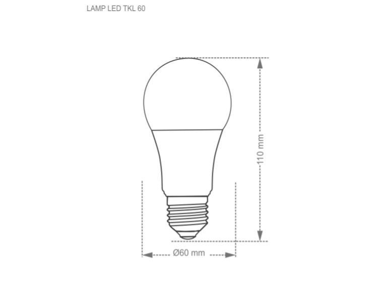 Lâmpada Bulbo Led Taschibra Autovolt TKL 9W Branca