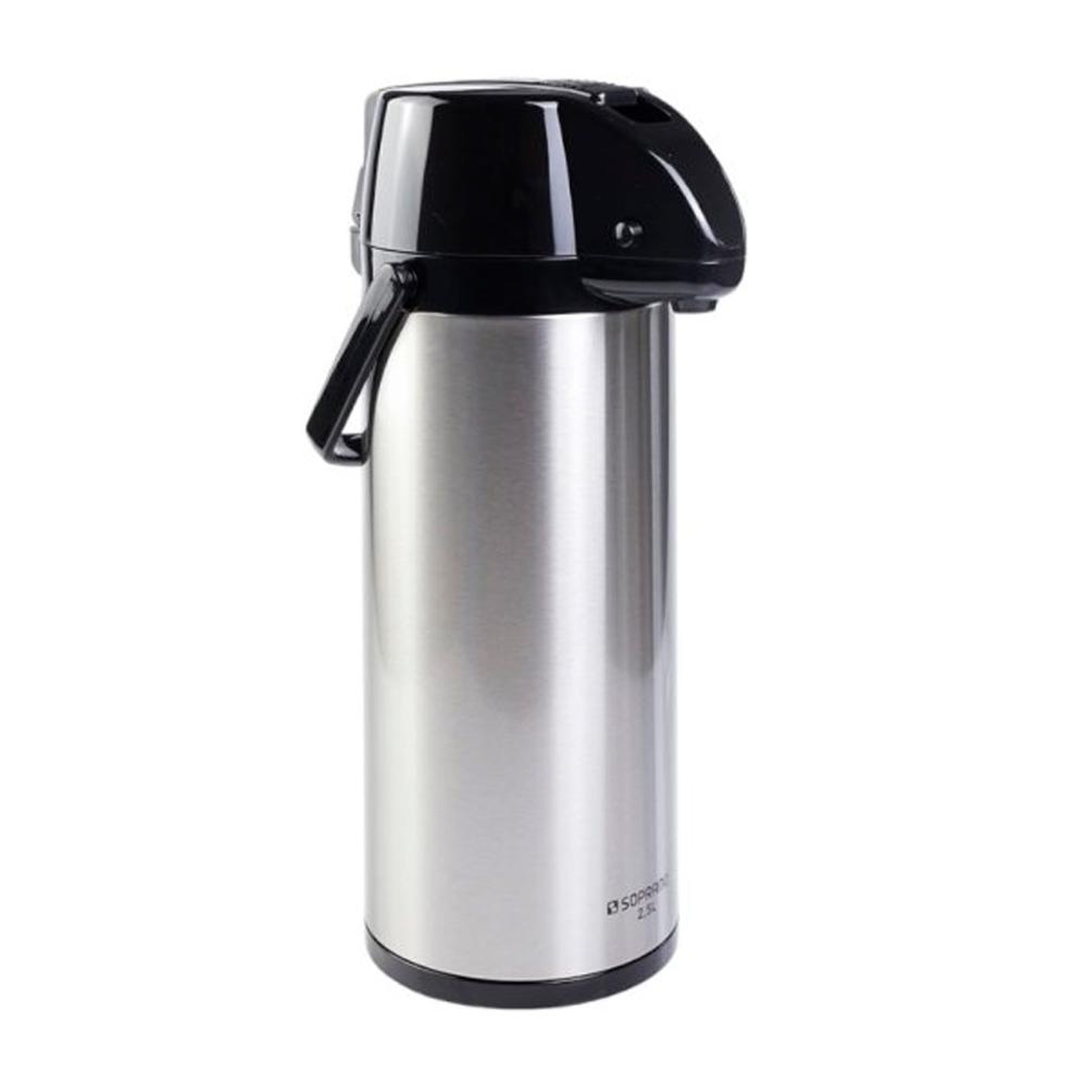 Garrafa Térmica De Pressão Soprano Inox 2,5L