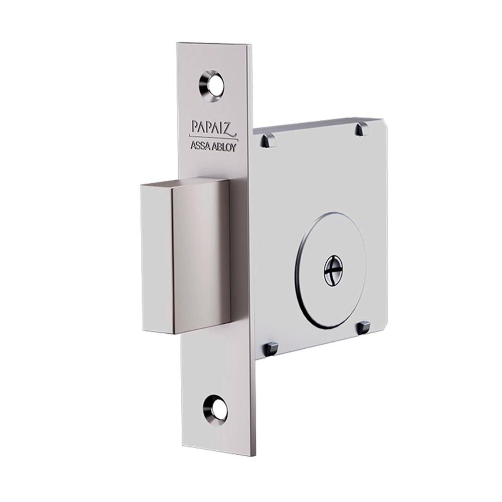 Fechadura de Porta Residencial Auxiliar Trava 1400 Chave Metálica Fit R68 Tetra - Papaiz